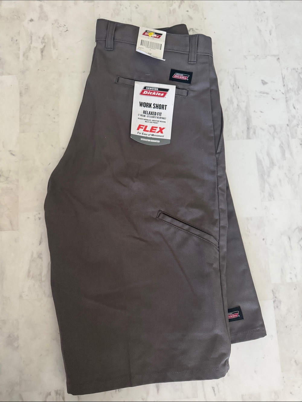 Dickies Gray FLEX Work Shorts with Utility Pocket